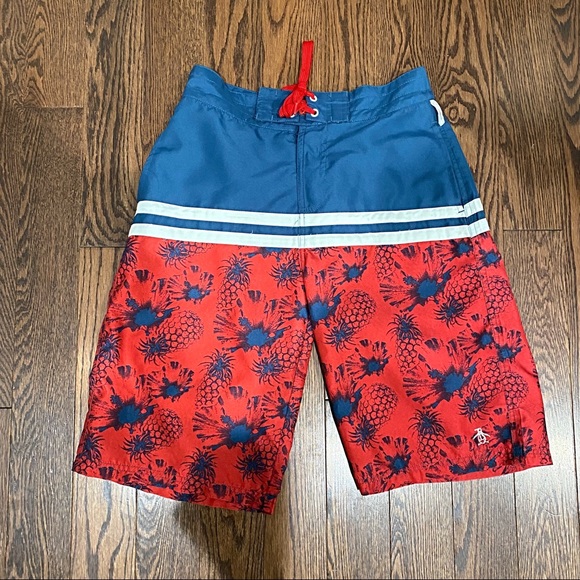{Original Penguin} Pineapple Swim Trunks, 18 - Picture 2 of 4